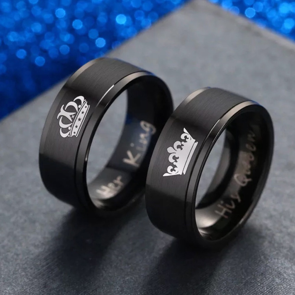 lovers couple rings engagement promise ring band